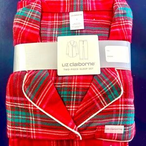 NWT Liz  Claiborne all cotton Plaid Pajamas